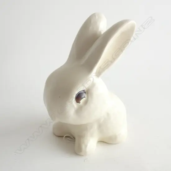 Sylvac snub nosed rabbits, cream (x 2)